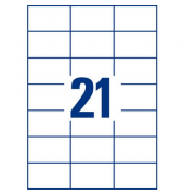 Etiketten 70 x 42,3mm 3652-10 permanent 210 Etiketten 10 Blatt