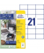 Etiketten 3652-10, weiß 70x42,3mm, rechteckig, 