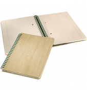 Notizbuch CO672, Bambus, beige, A5, punktkariert, 100g, 97 Blatt / 194 Seiten
