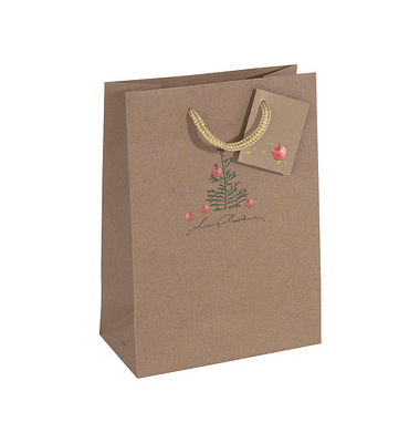 Geschenktasche GT041 Christmas with Apples, Weihnachten, Small: Christmas with apples, Kunststoffkordel mit Geschenkanhänger, Ch Geschenktasche GT041 Christmas with Apples, Weihnachten, Small: Christmas with apples, Kunststoffkordel mit Geschenkanhänger, Ch