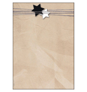 Weihnachtsbriefpapier Sterne Christmas Wrapping DP079, A4, 90g
