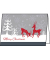 Weihnachtliches Design Karte Red Deer