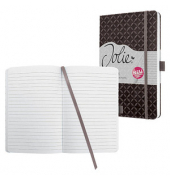 Notizbuch JN129, Jolie, braun, A5, liniert, 80g, 87 Blatt / 174 Seiten