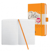 Notizbuch JN210, Jolie, grau, A6, liniert, 80g, 87 Blatt / 174 Seiten
