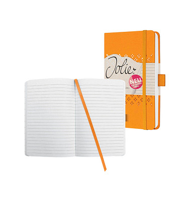 Notizbuch JN210, Jolie, grau, A6, liniert, 80g, 87 Blatt / 174 Seiten