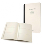 Notizbuch CF227, Conceptum Flex Kanban, beige, A5, punktkariert, 80g, 92 Blatt / 184 Seiten