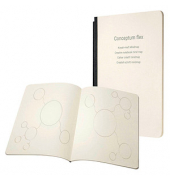 Notizbuch CF225, Conceptum Flex Mindmap, beige, A5, blanko, 80g, 92 Blatt / 184 Seiten