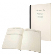 Notizbuch CF222, Conceptum Flex, beige, A4, kariert, 80g, 92 Blatt / 184 Seiten