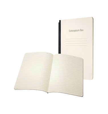 Notizbuch CF203, Conceptum Flex, beige, A5, liniert, 80g, 92 Blatt / 184 Seiten