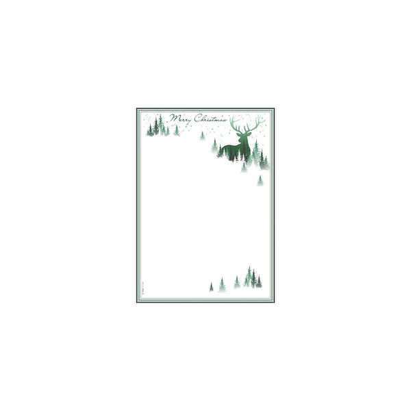 21 Stück Sigel Weihnachtsbriefpapier Christmas Forest DP284, A4, 90g 4004360809057 Sigel