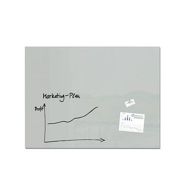 Glas-Magnetboard artverum, GL213, 120x90cm, Tempered Glas, Rückseite Metall, Glas