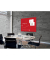 Glas-Magnetboard artverum, GL212, 120x90cm, Tempered Glas, Rückseite Metall, Glas