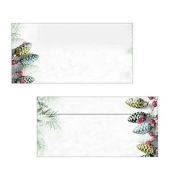 Weihnachtsumschl&auml;ge Tannenzapfen Christmas Garland DU177, Din Lang, 90g
