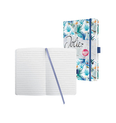 Notizbuch JN325, Jolie, blau, A5, liniert, 80g, 87 Blatt / 174 Seiten