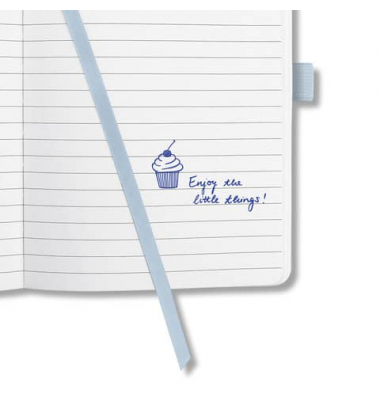 Notizbuch JN119, Conceptum Jolie Flair, blau, A5, liniert, 80g, 87 Blatt / 174 Seiten