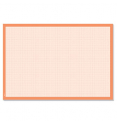 Schreibunterlage Graph HO270 weiß/orange Millimeterpapier 59,5x41cm