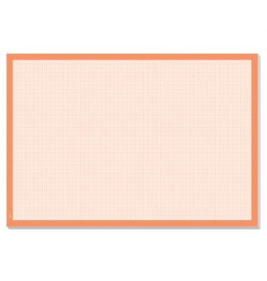 Schreibunterlage Graph HO270 weiß/orange Millimeterpapier 59,5x41cm