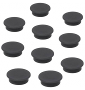 Haftmagnet Meet up, MU196, Rund, 25mm &Oslash;, schwarz, 4 Blatt