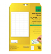 Etiketten LA204, weiß 45,7x21,2mm, rechteckig, 