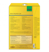 R&uuml;ckenschilder LA410, wei&szlig;, schmal/kurz, 38x192mm, selbstklebend