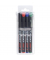 Folienstifte-Set Maxx, 112494, 4-farbig sortiert, 0,4mm, Rundspitze, nachf&uuml;llbar