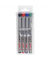 Folienstifte-Set Maxx, 112594, 4-farbig sortiert, 0,4mm, Rundspitze, nachf&uuml;llbar