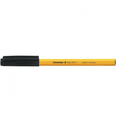 Kugelschreiber Tops 505 407694, schwarz, F, Einweg