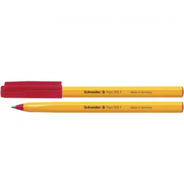 Kugelschreiber Tops 505 407695, rot, F, Einweg