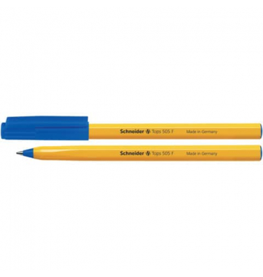 Kugelschreiber Tops 505 407696, blau, F, Einweg