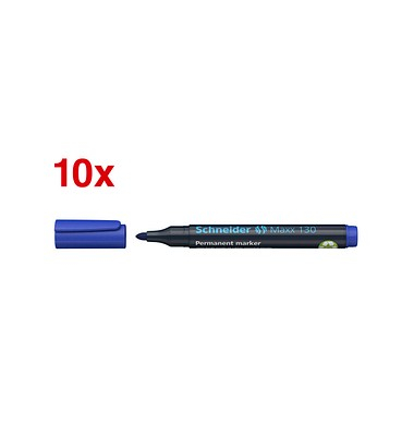 Permanentmarker Maxx 130, 50-113003, Pack, blau, 1-3mm Rundspitze