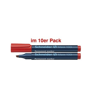 Permanentmarker Maxx 133, 50-113302, Pack, rot, 1-4mm Keilspitze Permanentmarker Maxx 133, 50-113302, Pack, rot, 1-4mm Keilspitze