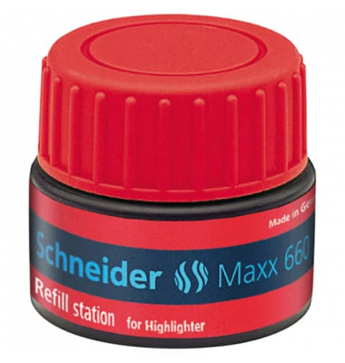 Textmarker-Nachfülltinte Maxx 660, 407959, rot