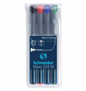 Folienstifte-Set Maxx, 400006, 4-farbig sortiert, 1mm, Rundspitze