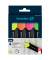 Textmarker Job, 1500, Etui (4 #), farbig sortiert (gelb/gr&uuml;n/orange/pink), 1-5mm Keilspitze