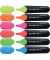 Textmarker Job, 500398, Etui, 6-farbig sortiert, 1+5mm Keilspitze