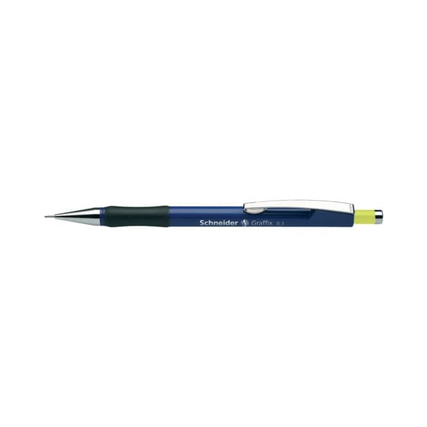 10 Stück Schneider Druckbleistift Graffix, 407813, Härte HB, 0,3mm, blau, mit Radiergummi 4004675029553 Schneider