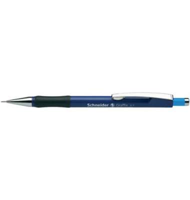 Druckbleistift Graffix, 407816, Härte HB, 0,7mm, blau, mit Radiergummi