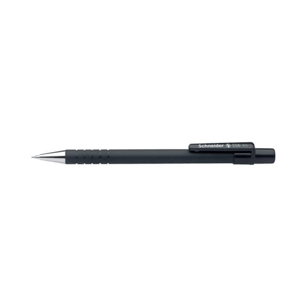 10 Stück Schneider Druckbleistift Pencil 556, 407812, Härte HB, 0,5mm, schwarz, mit Radiergummi 4004675029812 Schneider