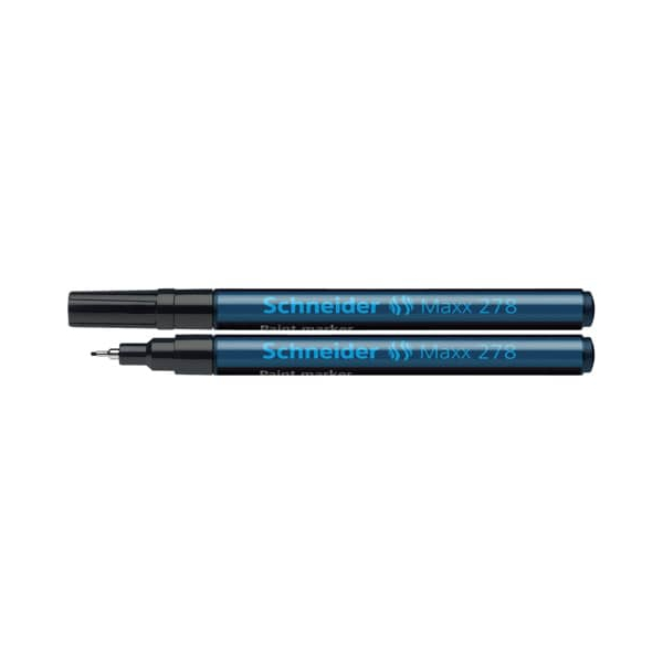 10 Stück Schneider Lackmarker Maxx 278, 407446, schwarz, 0,8mm Rundspitze 4004675038524 Schneider