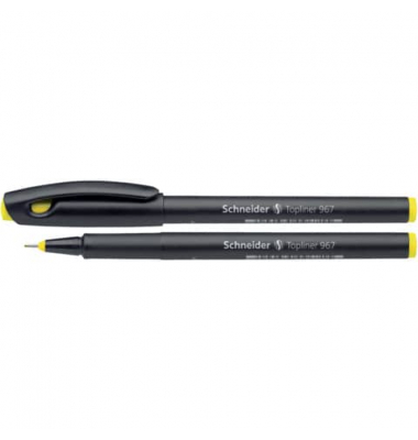 Fineliner Topliner 967, 408269, schwarz (Schreibfarbe: gelb), 0,4mm