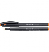 Fineliner Topliner 967, 408270, schwarz (Schreibfarbe: orange), 0,4mm