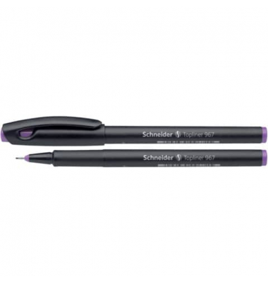 Fineliner Topliner 967, 408272, schwarz (Schreibfarbe: violett), 0,4mm
