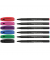 Fineliner-Set Topliner 967, 408284, 5x schwarz (Schreibfarbe: 6-farbig sortiert), 0,4mm