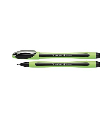 Fineliner-Set Xpress, 190001, hellgr&uuml;n/schwarz (Schreibfarbe: schwarz), 0,8mm