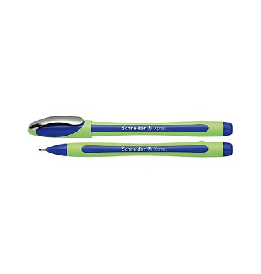 Fineliner-Set Xpress, 190003, hellgr&uuml;n/blau (Schreibfarbe: blau), 0,8mm