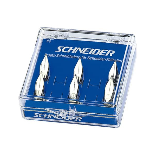 6 Stück Schneider Ersatzfeder B für Base mit Iridiumkorn 4004675061447 Schneider