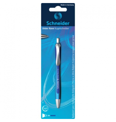 Kugelschreiber Slider Rave 406599, blau, XB, nachf&uuml;llbar