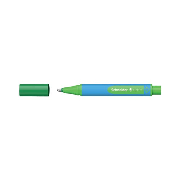 5 Stück Schneider Kugelschreiber Slider Link-It 461452, grün, XB, Einweg 4004675122148 Schneider