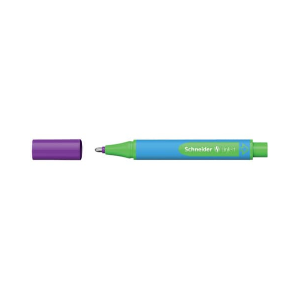 5 Stück Schneider Kugelschreiber Slider Link-It - XB, violett 4004675122247 Schneider