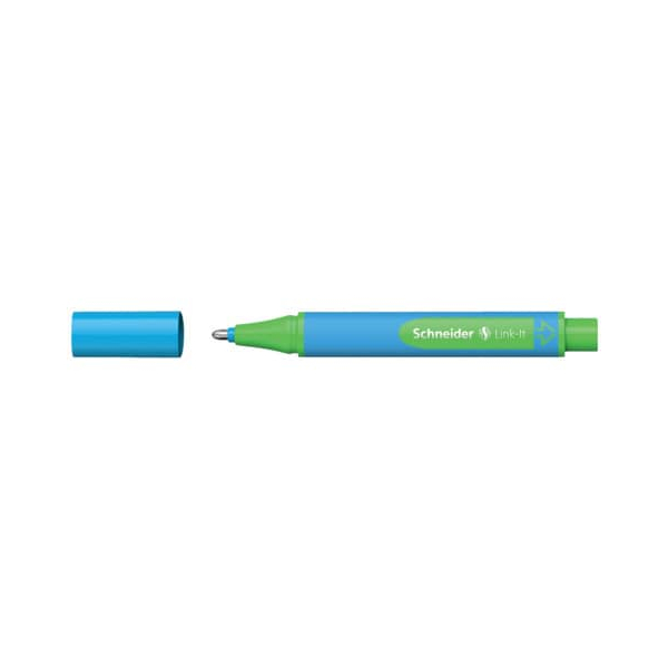 5 Stück Schneider Kugelschreiber Slider Link-It - XB, hellblau 4004675122308 Schneider